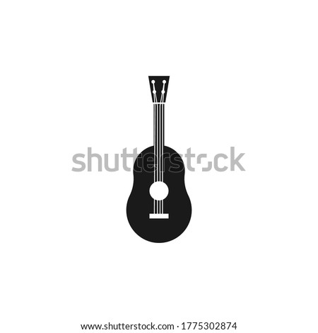 guitar vector graphic design illustration