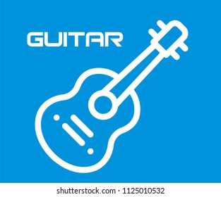 GUITAR VECTOR ICON 