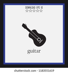 guitar vector icon