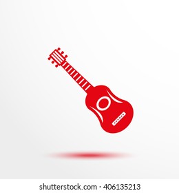 Guitar. Vector icon.