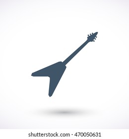 Guitar. Vector icon.