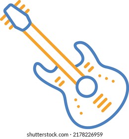 Gitarrenvektorsymbol. Kann für Druck-, Mobil- und Web-Anwendungen verwendet werden.