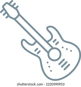 Gitarrenvektorsymbol. Kann für Druck-, Mobil- und Web-Anwendungen verwendet werden.