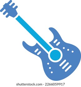 Icono vector de guitarra. Se puede usar para imprimir, móviles y aplicaciones web.