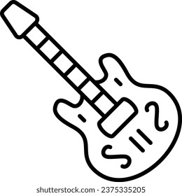 Guitar vector icon. Can be used for printing, mobile and web applications.