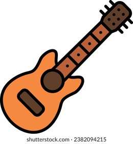Guitar vector icon. Can be used for printing, mobile and web applications.