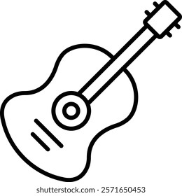 Guitar vector icon. Can be used for printing, mobile and web applications.