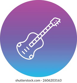 Guitar vector icon. Can be used for printing, mobile and web applications.