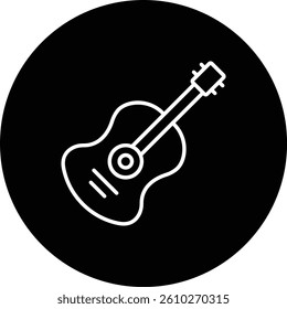 Guitar vector icon. Can be used for printing, mobile and web applications.