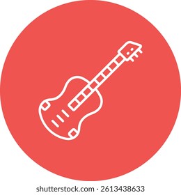 Guitar vector icon. Can be used for printing, mobile and web applications.