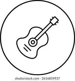 Guitar vector icon. Can be used for printing, mobile and web applications.