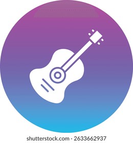 Guitar vector icon. Can be used for printing, mobile and web applications.