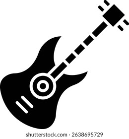 Guitar vector icon. Can be used for printing, mobile and web applications.