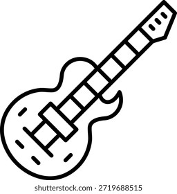 Icono de Vector de guitarra. Se puede utilizar para aplicaciones de impresión, móviles y de Web.