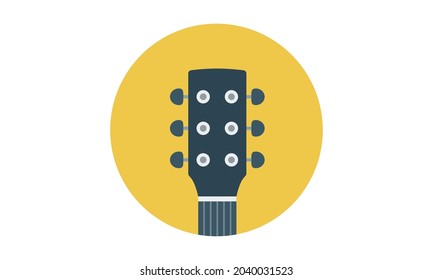 Guitar vector icon. classic, instrument, musical, rock, sound, acoustic, string, play, electric, concert, song, musician, guitarist symbol for web and mobile app