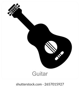 Gitarre Vektor Symbol Konzept Design