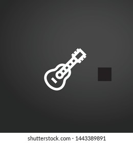 Guitar vector icon. Guitar concept stroke symbol design. Thin graphic elements vector illustration, outline pattern for your web site design, logo, UI. EPS 10.