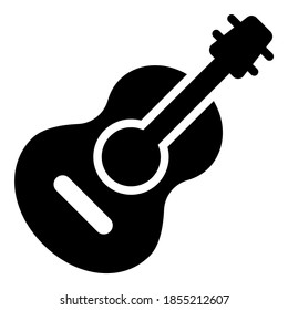  estilo de glifo de iconos vectoriales de guitarra para Web y Mobile.