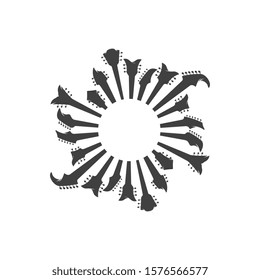 Guitar vector icon illustration design template