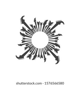 Guitar vector icon illustration design template