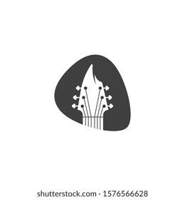 Guitar vector icon illustration design template