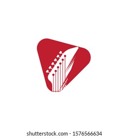 Guitar vector icon illustration design template