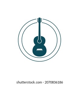 Guitar vector icon illustration design template