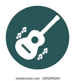 Guitar vector icon Isolated Vector icon which can easily modify or edit

