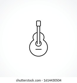 guitar vector icon on white background