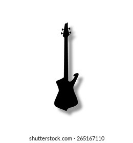 Guitar   - vector icon with shadow