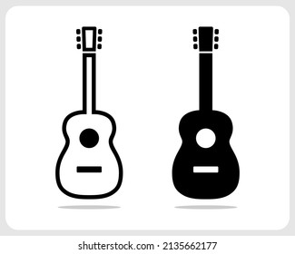 Guitar vector icon. simple flat vector illustration for website or mobile app