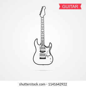 guitar vector illustration