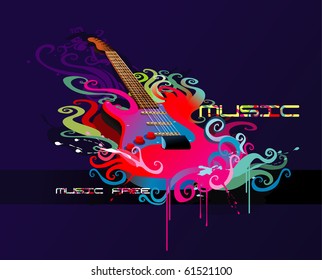 guitar vector illustration