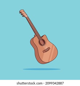 Guitar Vector Illustration, Classical acoustic guitar