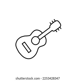 guitar vector illustration image on white background