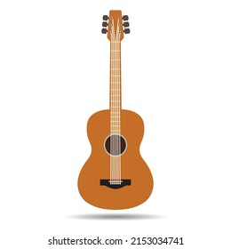 guitar vector illustration isolated on white background.
