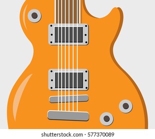 Guitar. Vector illustration on a musical theme.