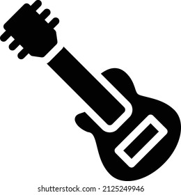 guitar Vector illustration on a transparent background. Premium quality symbols. Glyphs  vector icon for concept and graphic design.