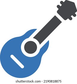 guitar Vector illustration on a transparent background. Premium quality symbols. Glyphs  vector icon for concept and graphic design.