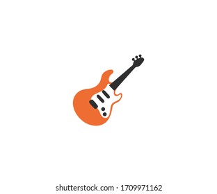 Guitar vector isolated flat illustration. Electro Guitar icon