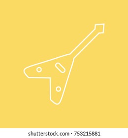 Guitar vector line icon. eps-10