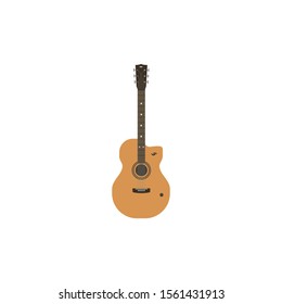 guitar vector, music isolated logo symbol.