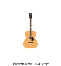 guitar vector, music isolated logo symbol.