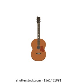 guitar vector, music isolated logo symbol.