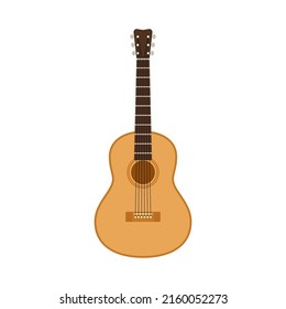 Guitar vector. Guitar on white background.