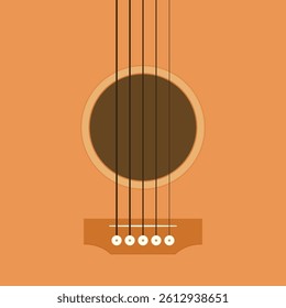 Guitar vector. Guitar on white background.