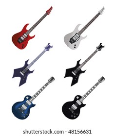 Guitar vector set