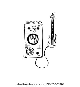 guitar vector sketch