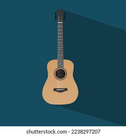 Guitar vectors illustrations isolated 22 fingers board