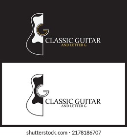 guitar vintage icon vector illustration template design